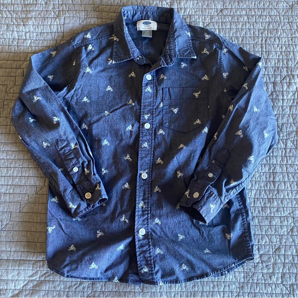 Dirt bike button down